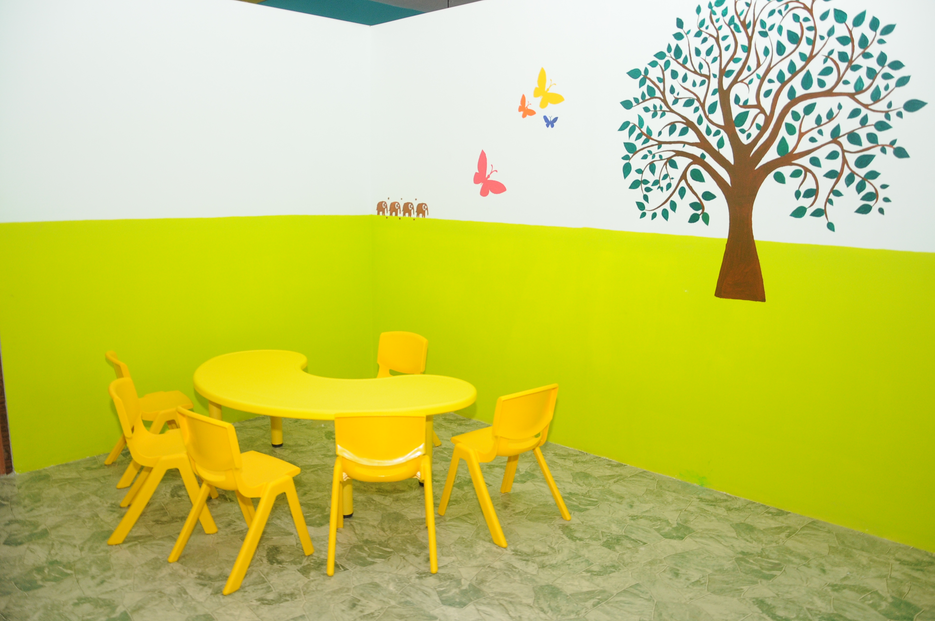 A classroom at Kids Mansion